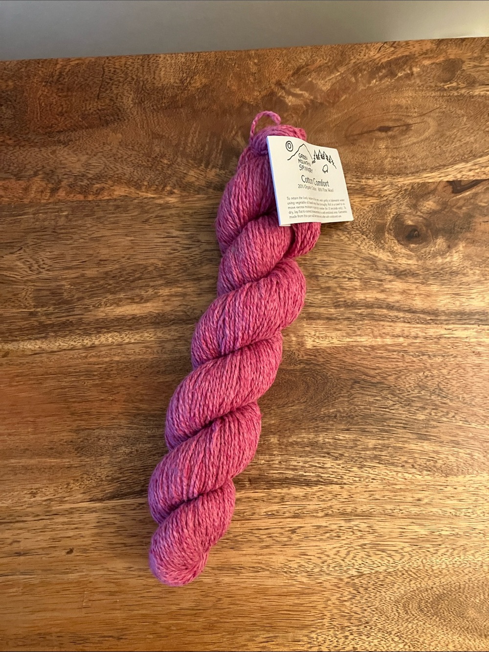 Green Mountain Spinnery Cotton Comfort Dusty Pink Organic Cotton Wool Yarn 180yd - Picture 3 of 7